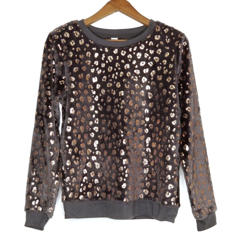 George | Metallic Animal Print Lounge Fleece Top